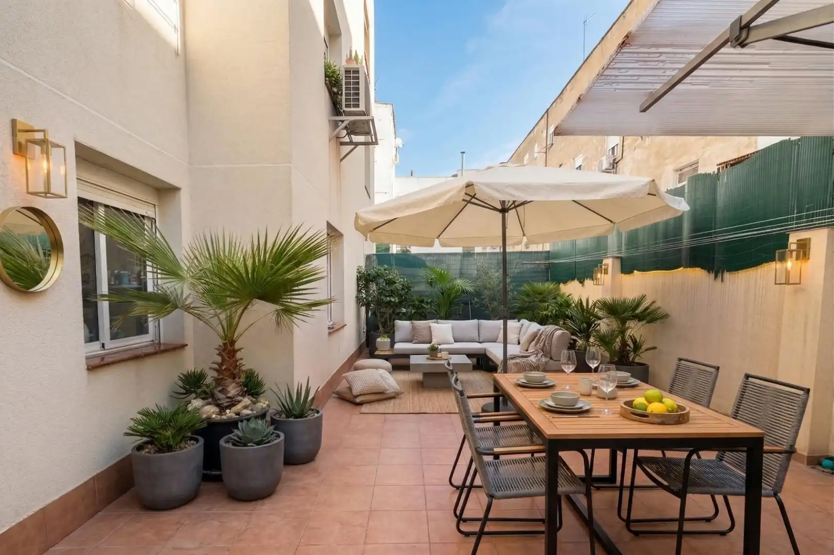 Terrace of Flat for sale in Zaragoza  with Heating, Terrace and Furnished