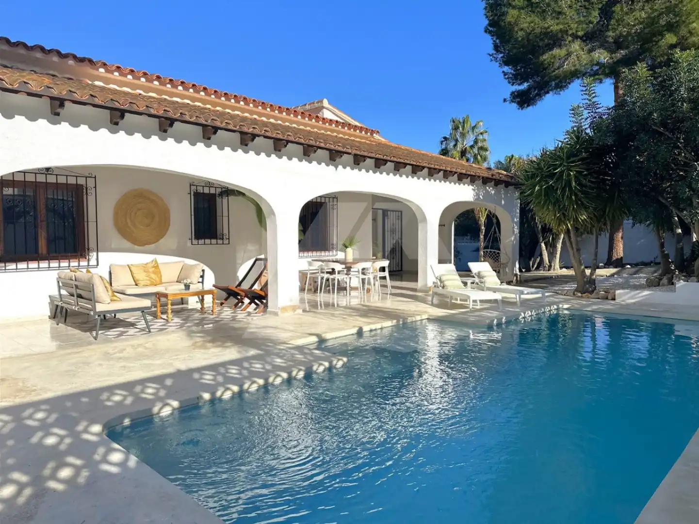 Swimming pool of Houses for sale in Moraira  with Air Conditioner, Heating and Private garden