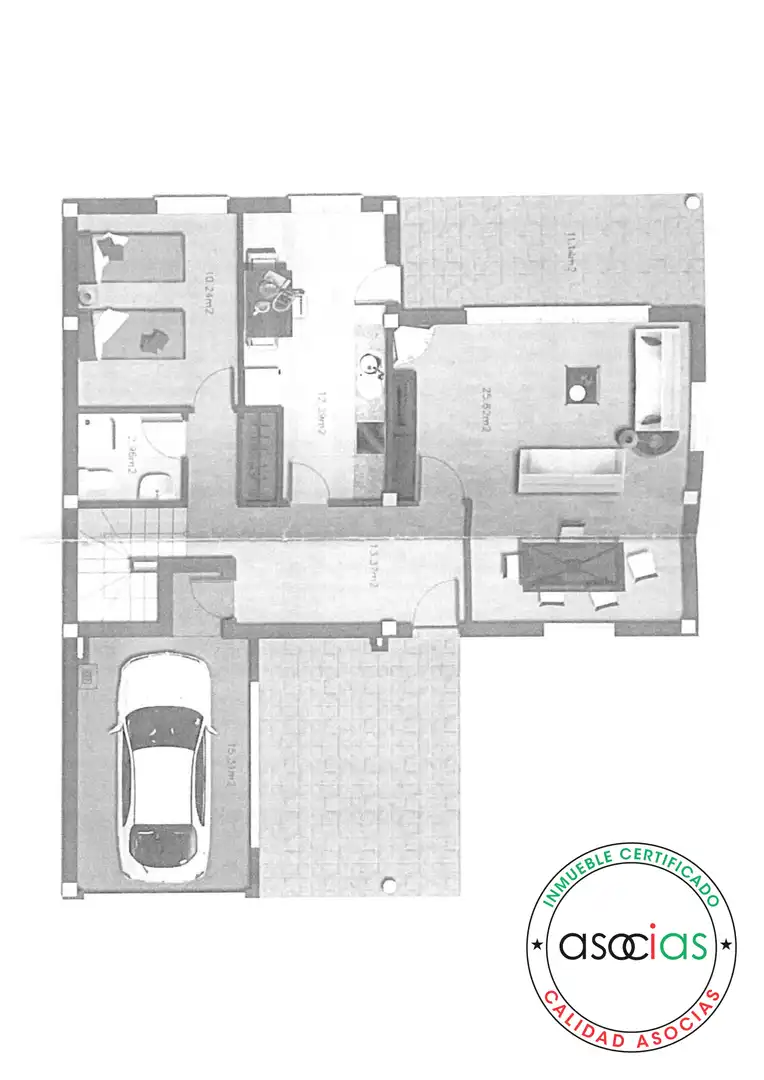 Casa adosada en venta en Gozón con Calefacción, Jardín privado y Parquet