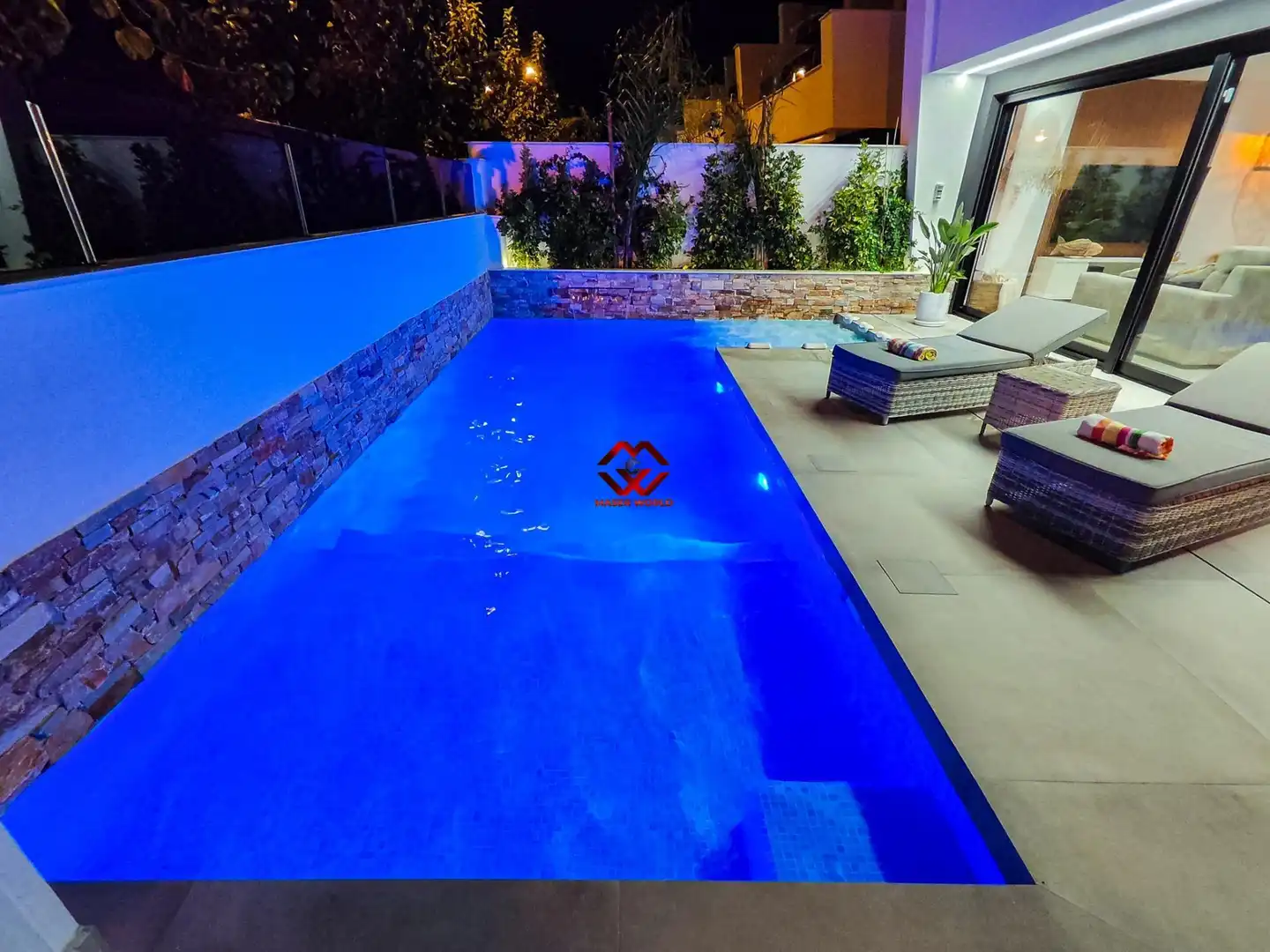Piscina de Casa o xalet en venda en San Javier amb Aire condicionat, Calefacció i Jardí privat