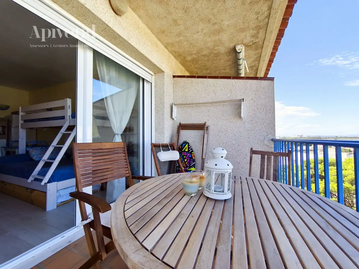 Terrasse von Wohnung zum Verkauf in Roses mit Klimaanlage, Heizung und Terrasse