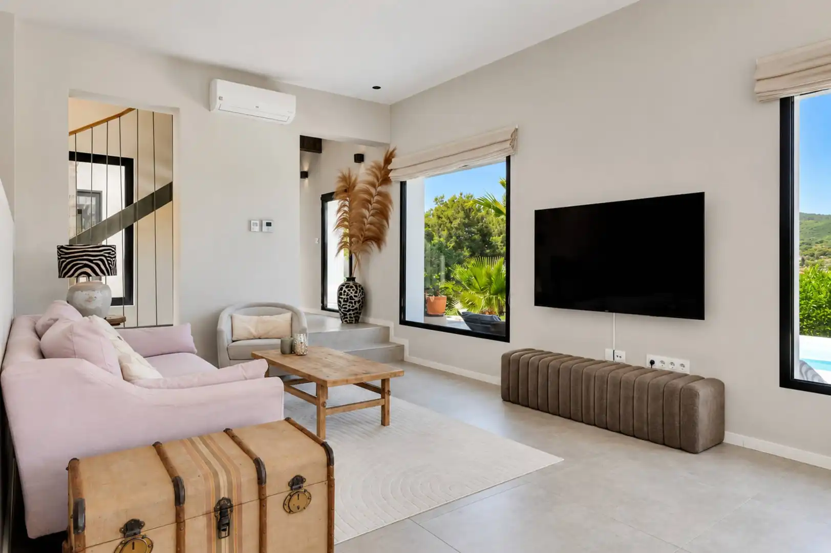 Sala d'estar de Casa o xalet en venda en Jávea / Xàbia amb Aire condicionat, Calefacció i Jardí privat