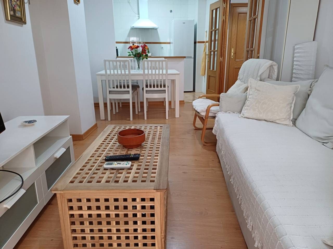 Bedroom of Flat for sale in  Huelva Capital  with Air Conditioner, Furnished and Balcony