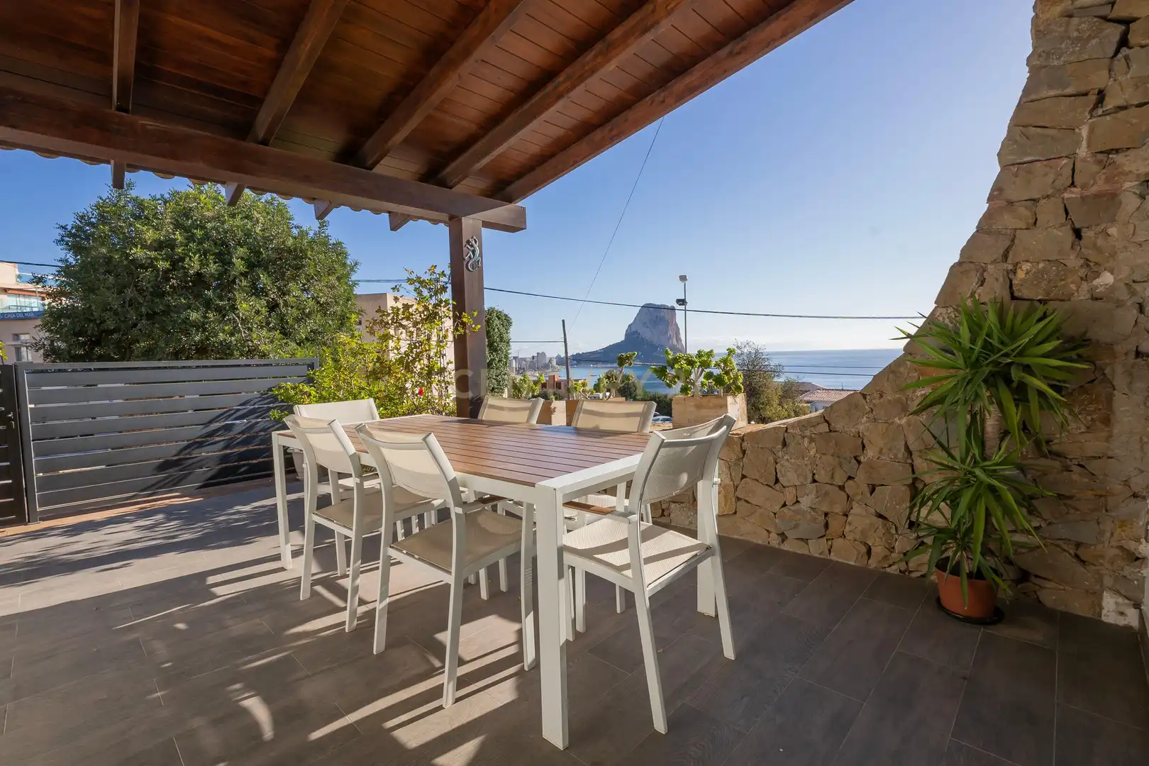 Terrace of Houses for sale in Calpe / Calp  with Furnished, Internet and Alarm