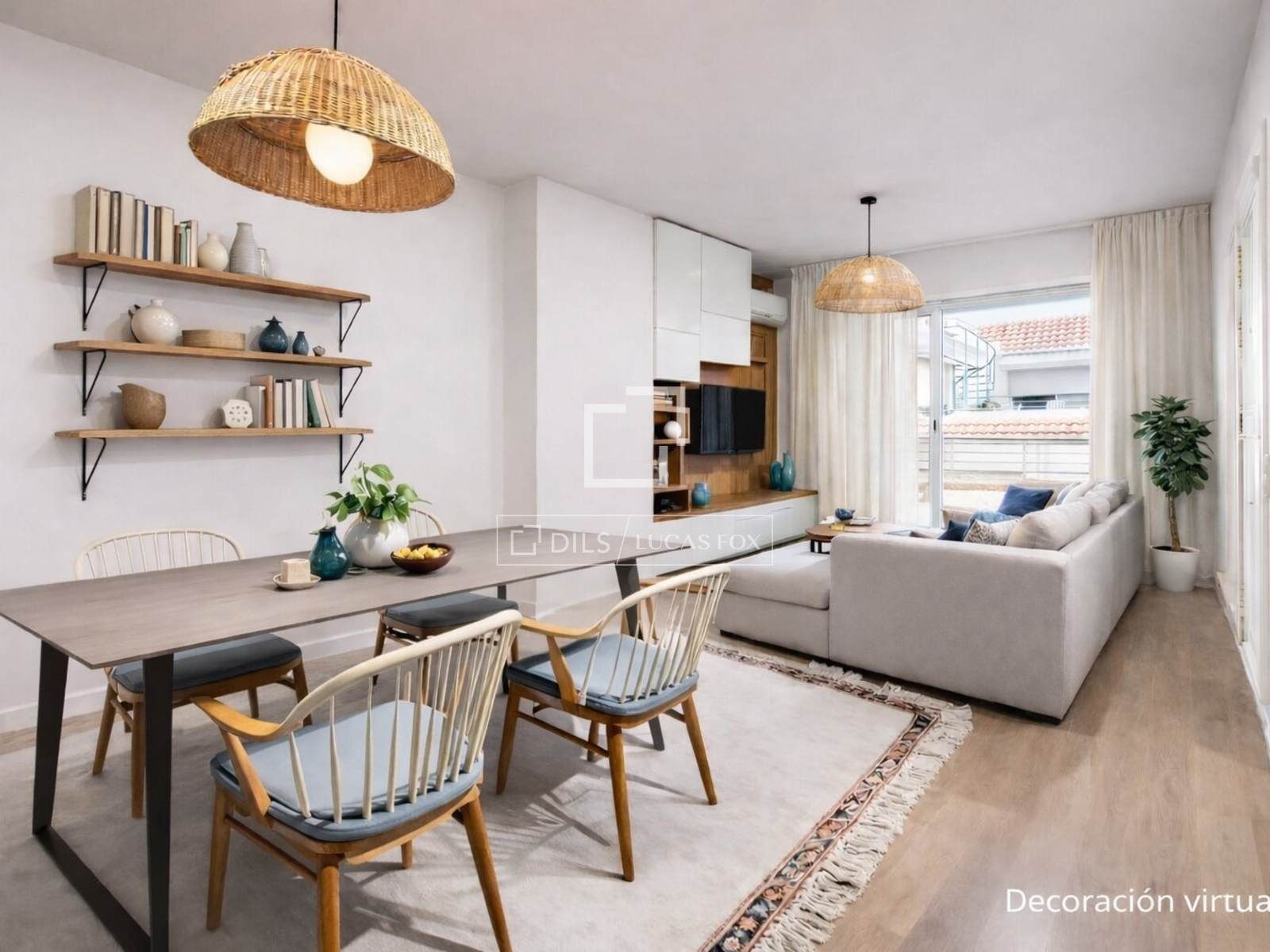 Sala d'estar de Àtic en venda en Sitges amb Aire condicionat i Terrassa