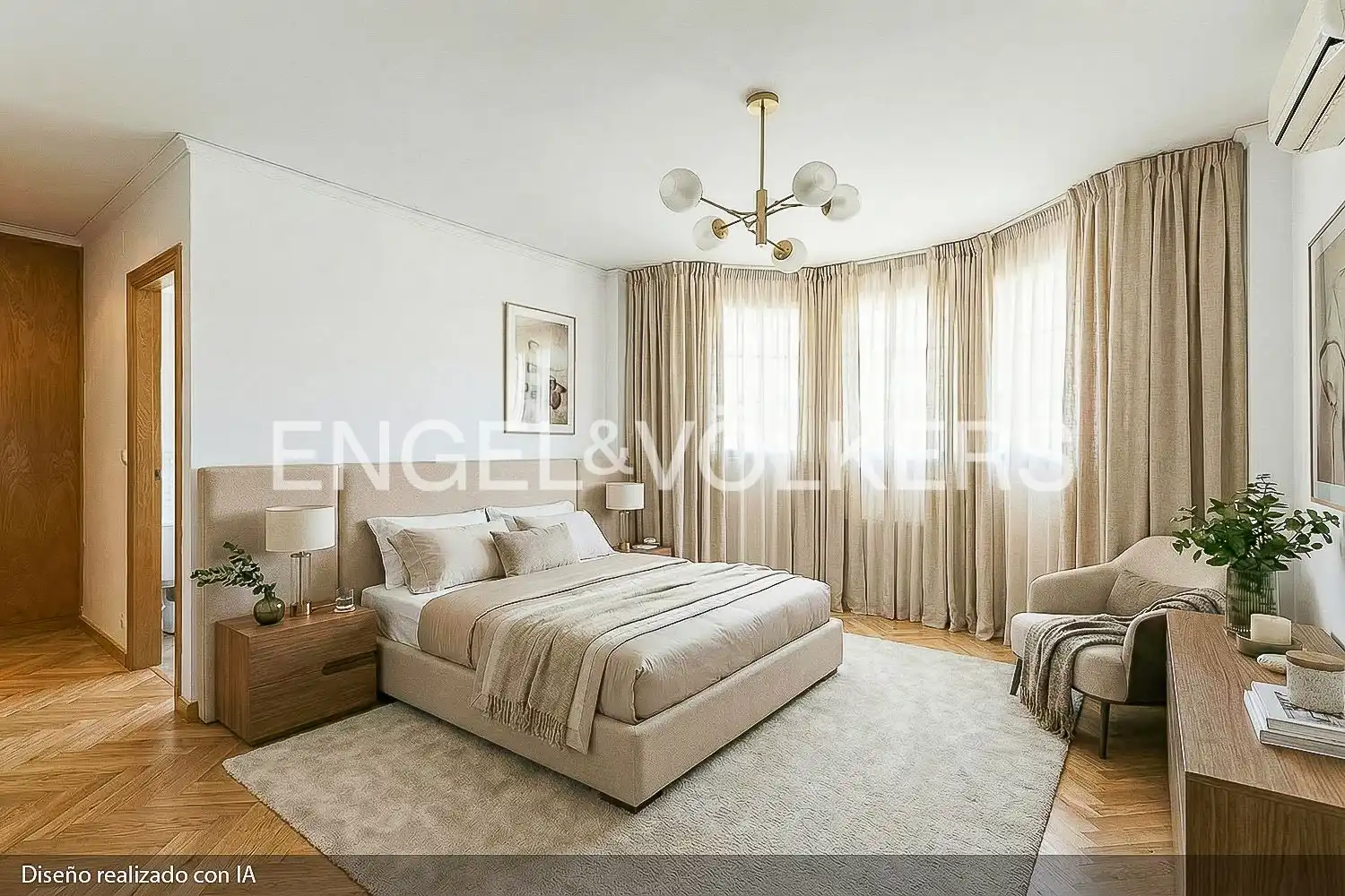 Bedroom of Houses for sale in Torrent  with Air Conditioner, Heating and Private garden