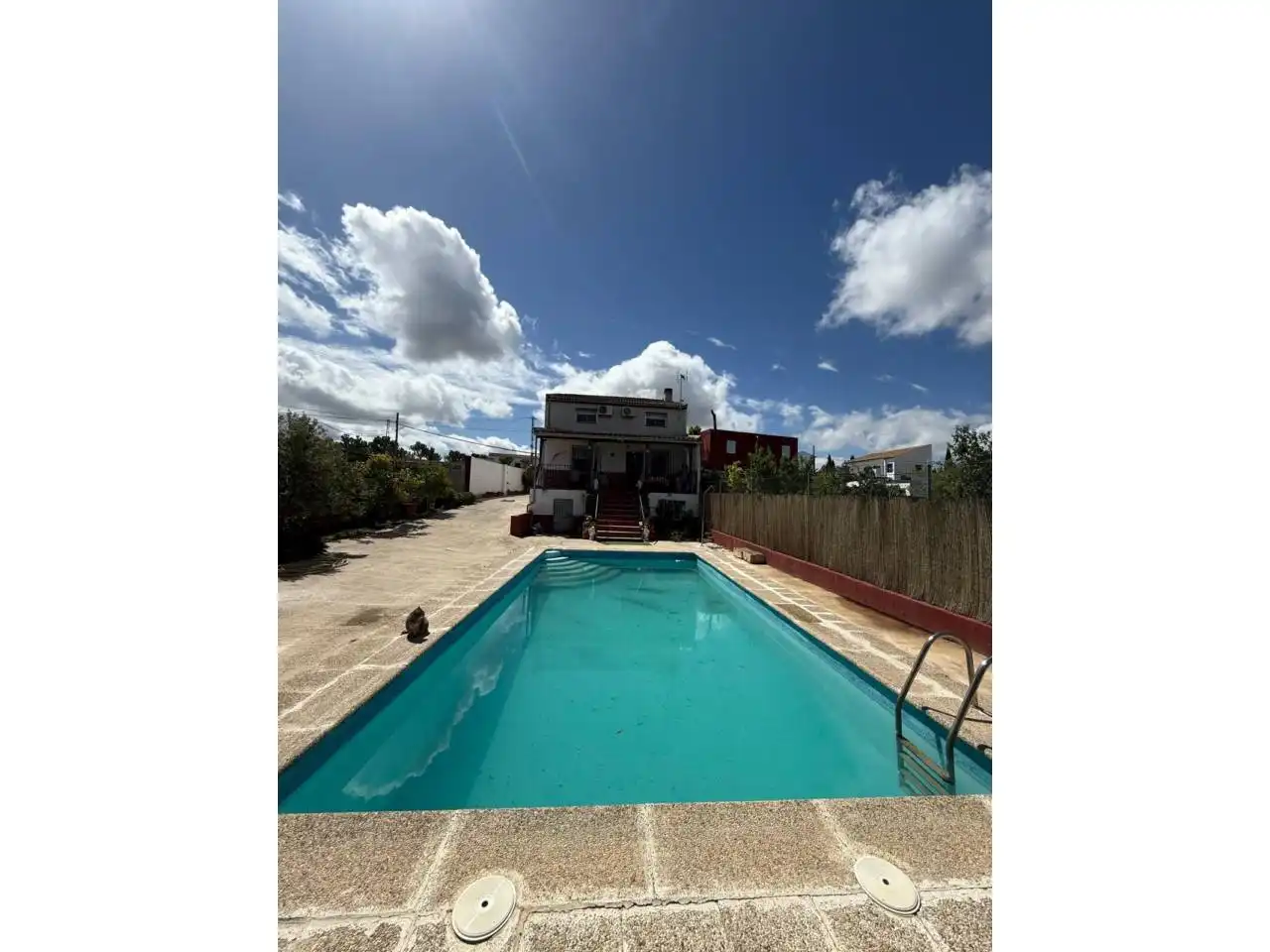 Vista exterior de Casa o chalet en venta en Sabiote con Jardín privado y Piscina