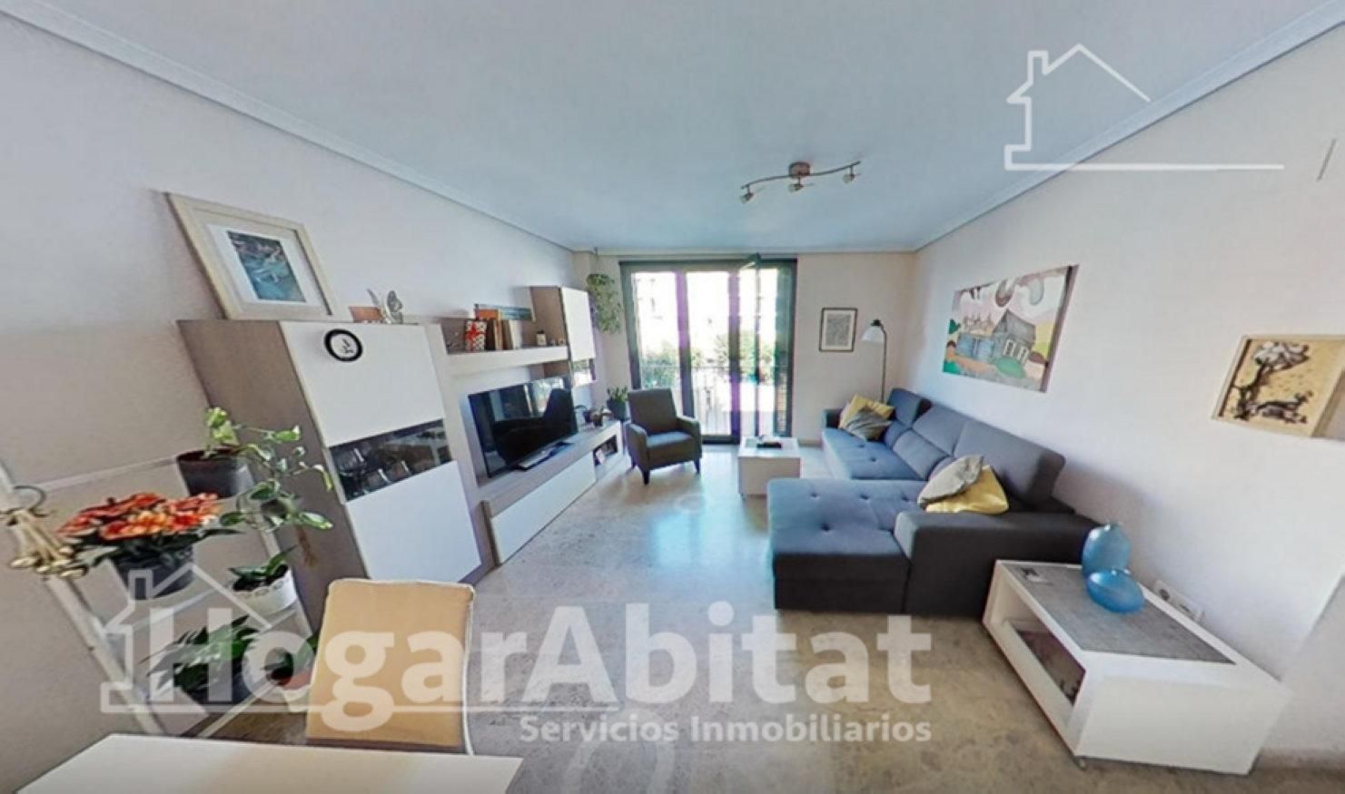 Living room of Flat for sale in  Valencia Capital  with Air Conditioner, Heating and Terrace