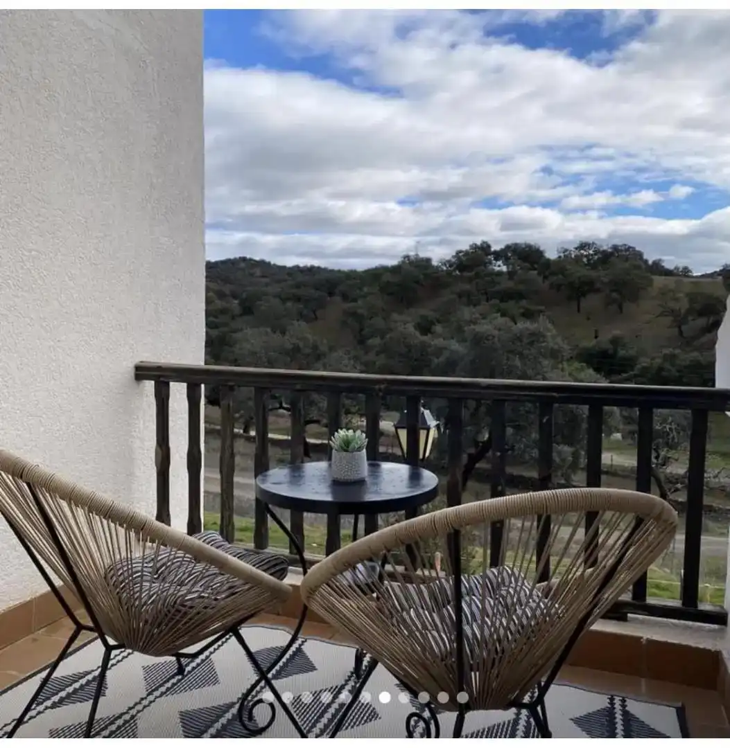 Terrasse von Wohnung zur Miete in El Ronquillo mit Klimaanlage, Parkett und Möbliert
