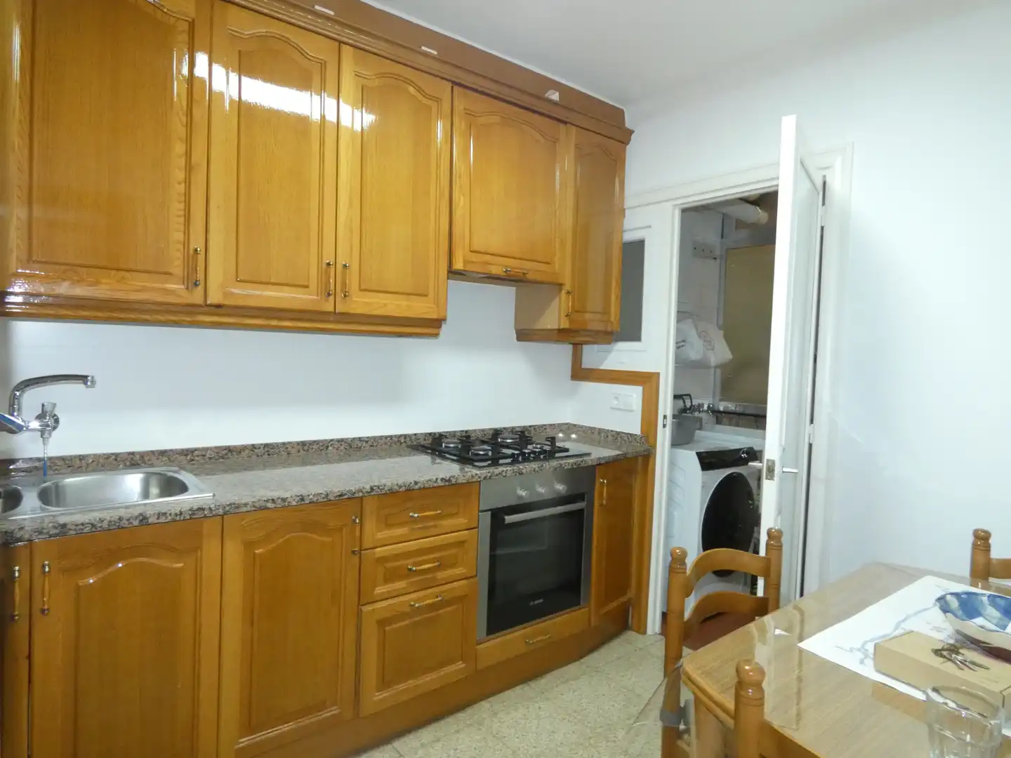 Kitchen of Flat for sale in Girona  with Air Conditioner, Heating and Furnished