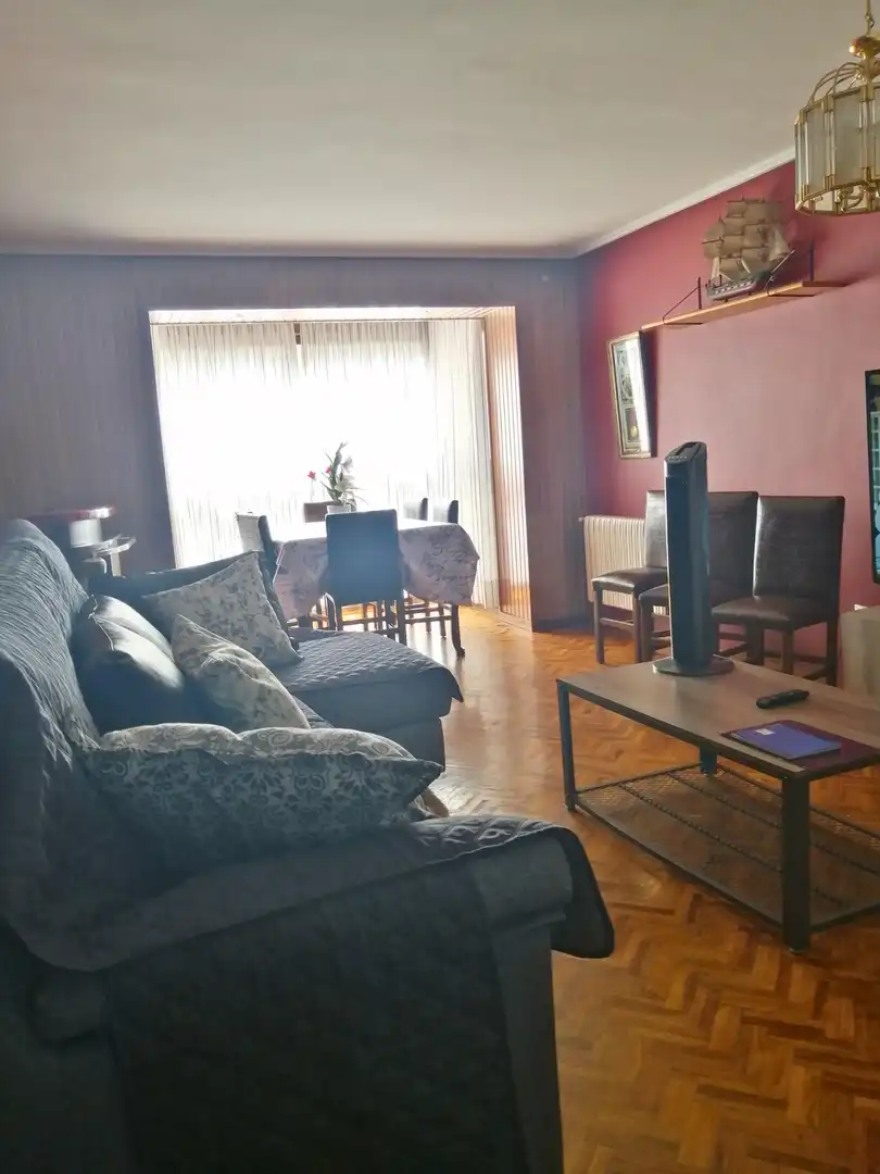 Living room of Flat for sale in Ourense Capital   with Parquet flooring, Terrace and Storage room