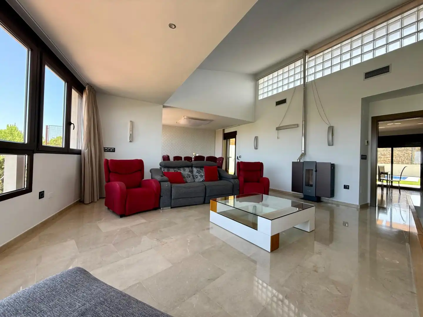 Living room of Houses for sale in Molina de Segura  with Air Conditioner, Private garden and Terrace