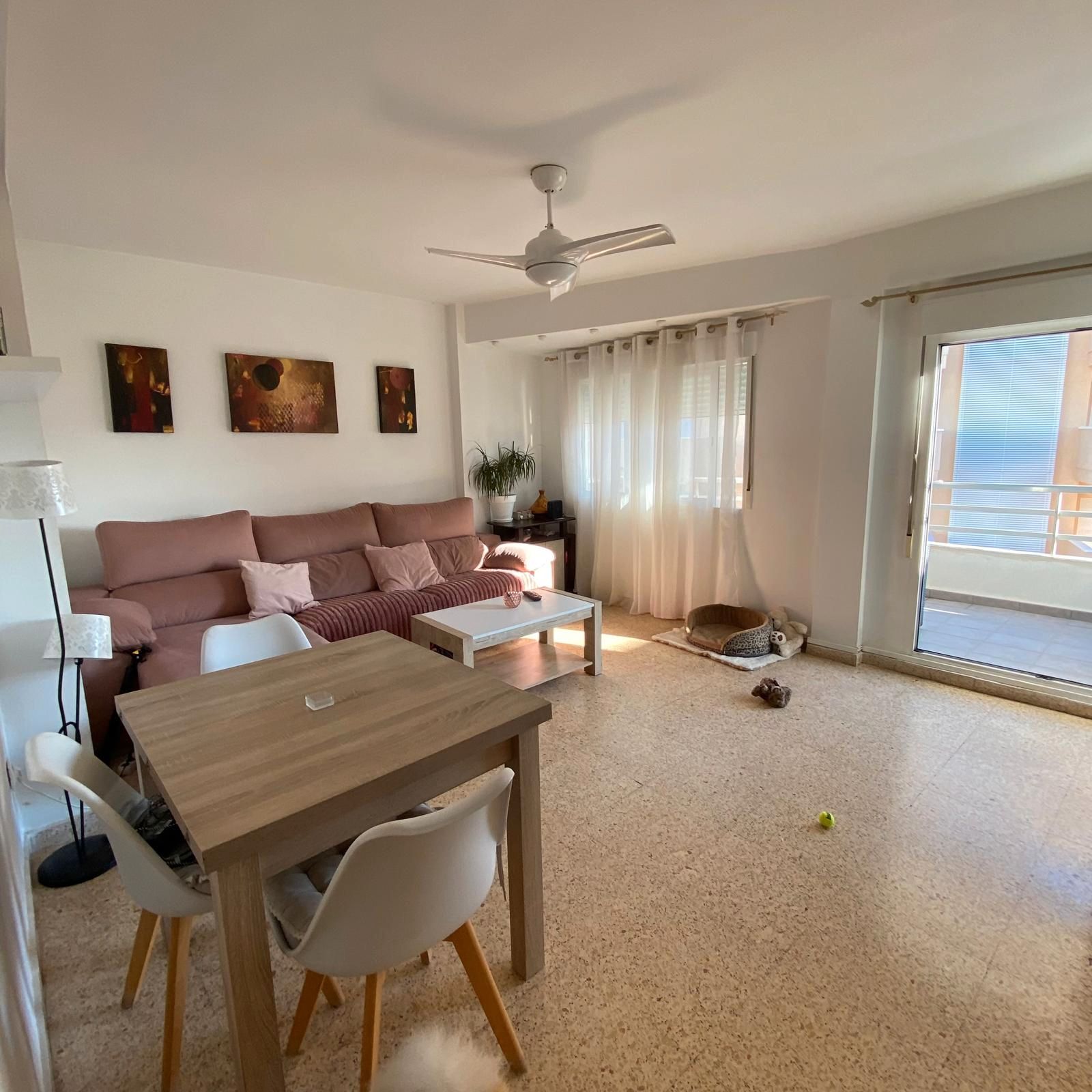 Living room of Apartment for sale in Piles  with Terrace and Furnished