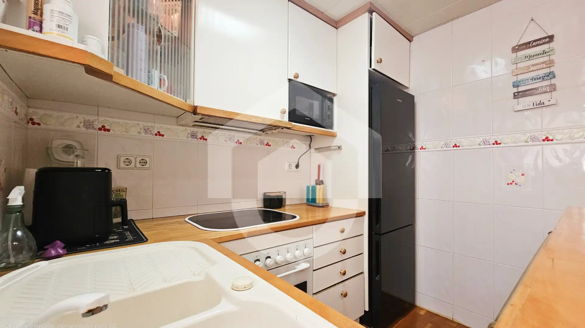 Küche von Wohnung zum Verkauf in Barcelona mit Klimaanlage, Heizung und Parkett