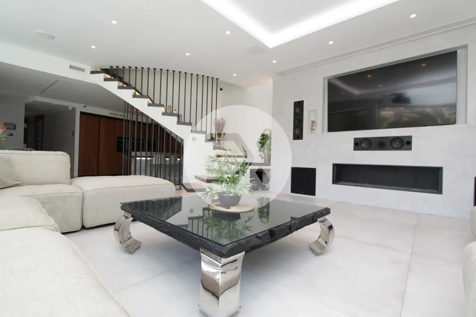 Living room of Houses for sale in Castelldefels  with Air Conditioner, Heating and Private garden