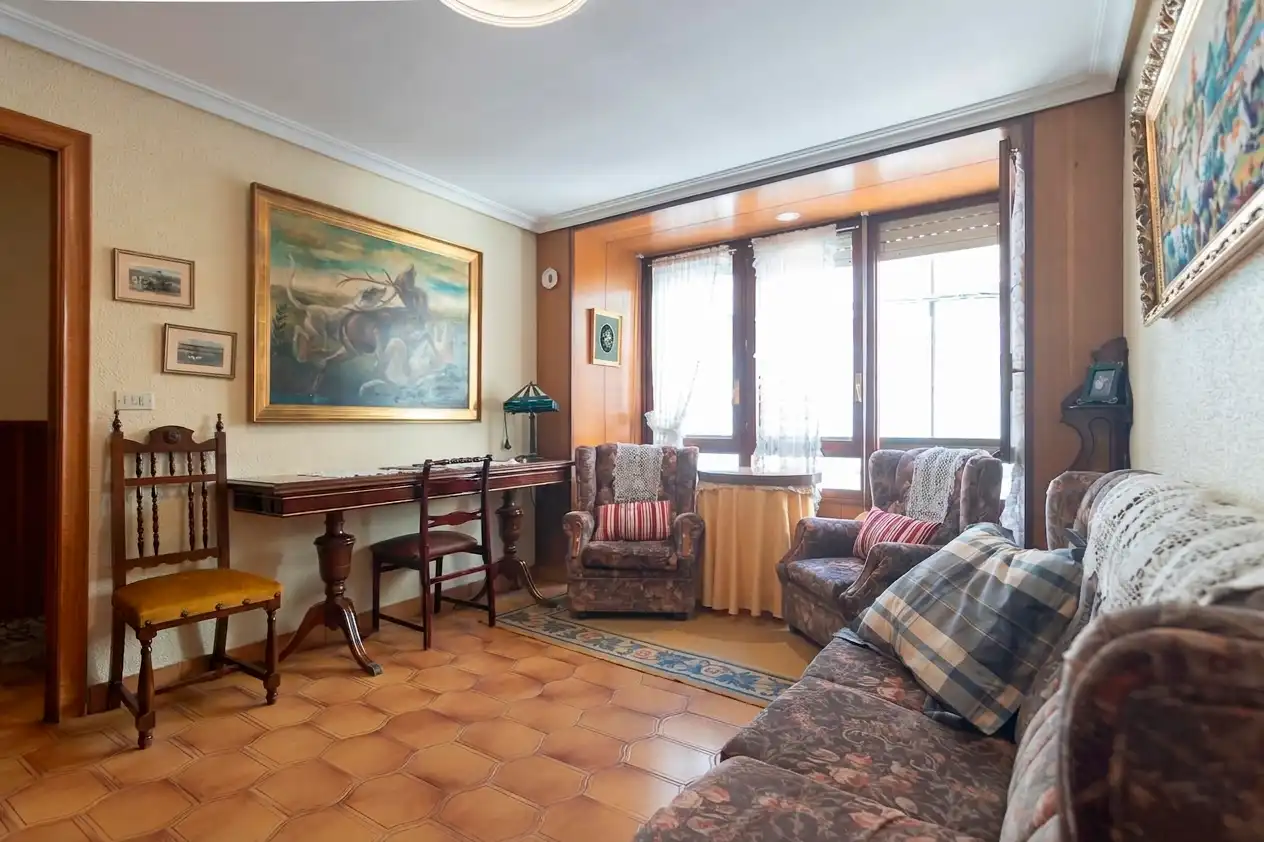 Living room of Houses for sale in Lerín  with Furnished and Balcony