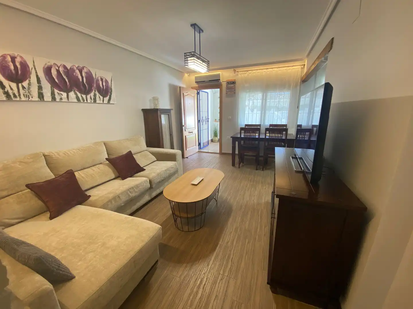 Wohnzimmer von Wohnungen zur Miete in Santa Pola mit Terrasse