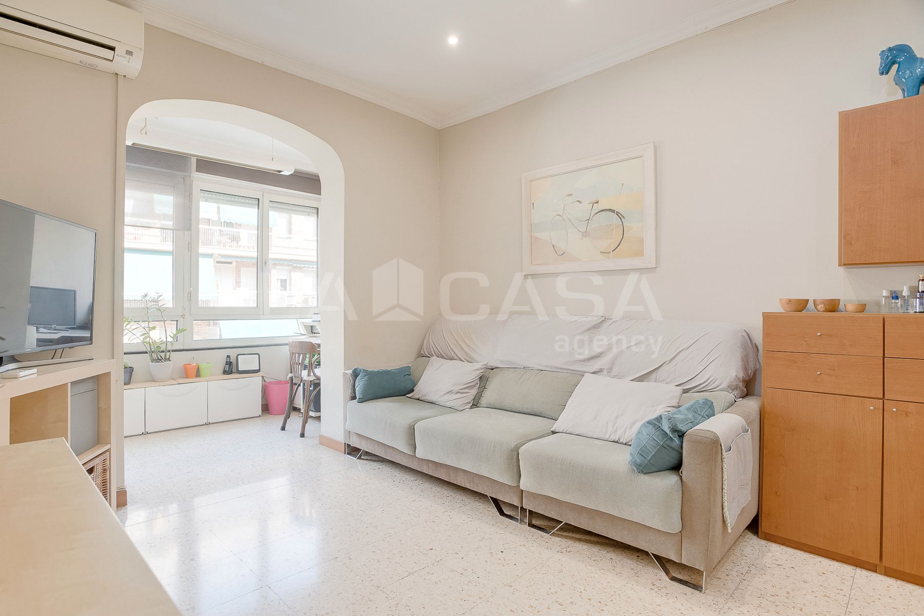 Sala d'estar de Pis en venda en  Barcelona Capital amb Calefacció