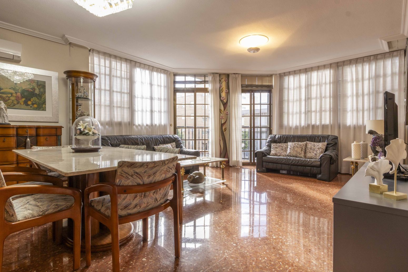 Living room of Flat for sale in Bonrepòs i Mirambell  with Air Conditioner and Balcony