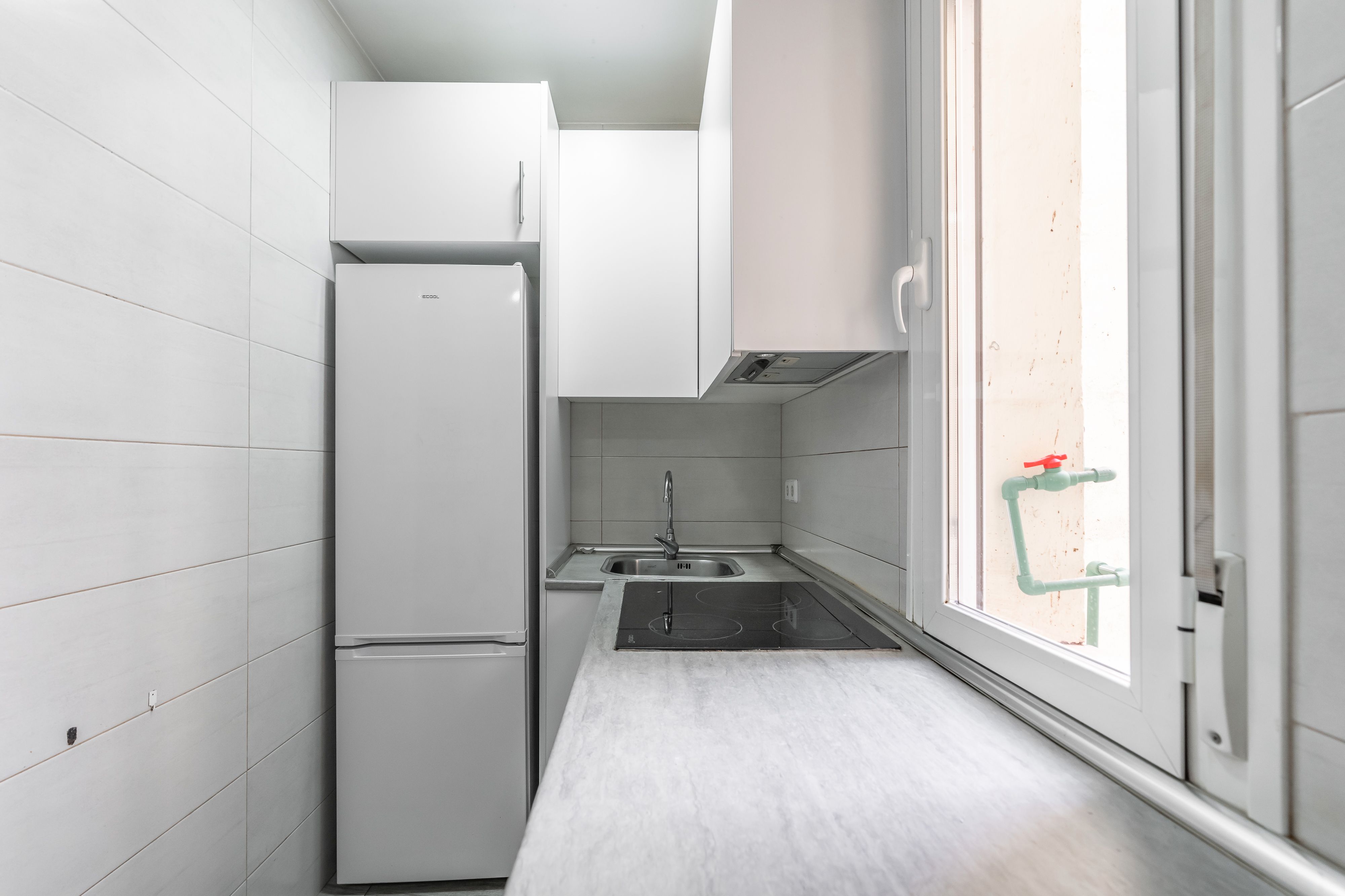 Kitchen of Flat for sale in  Madrid Capital  with Air Conditioner and Heating