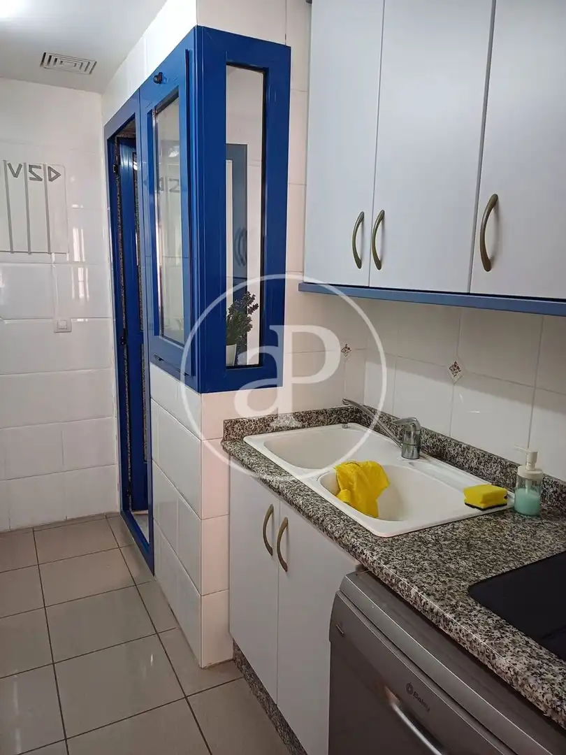 Kitchen of Flat for rent in Alboraya  with Air Conditioner, Heating and Private garden