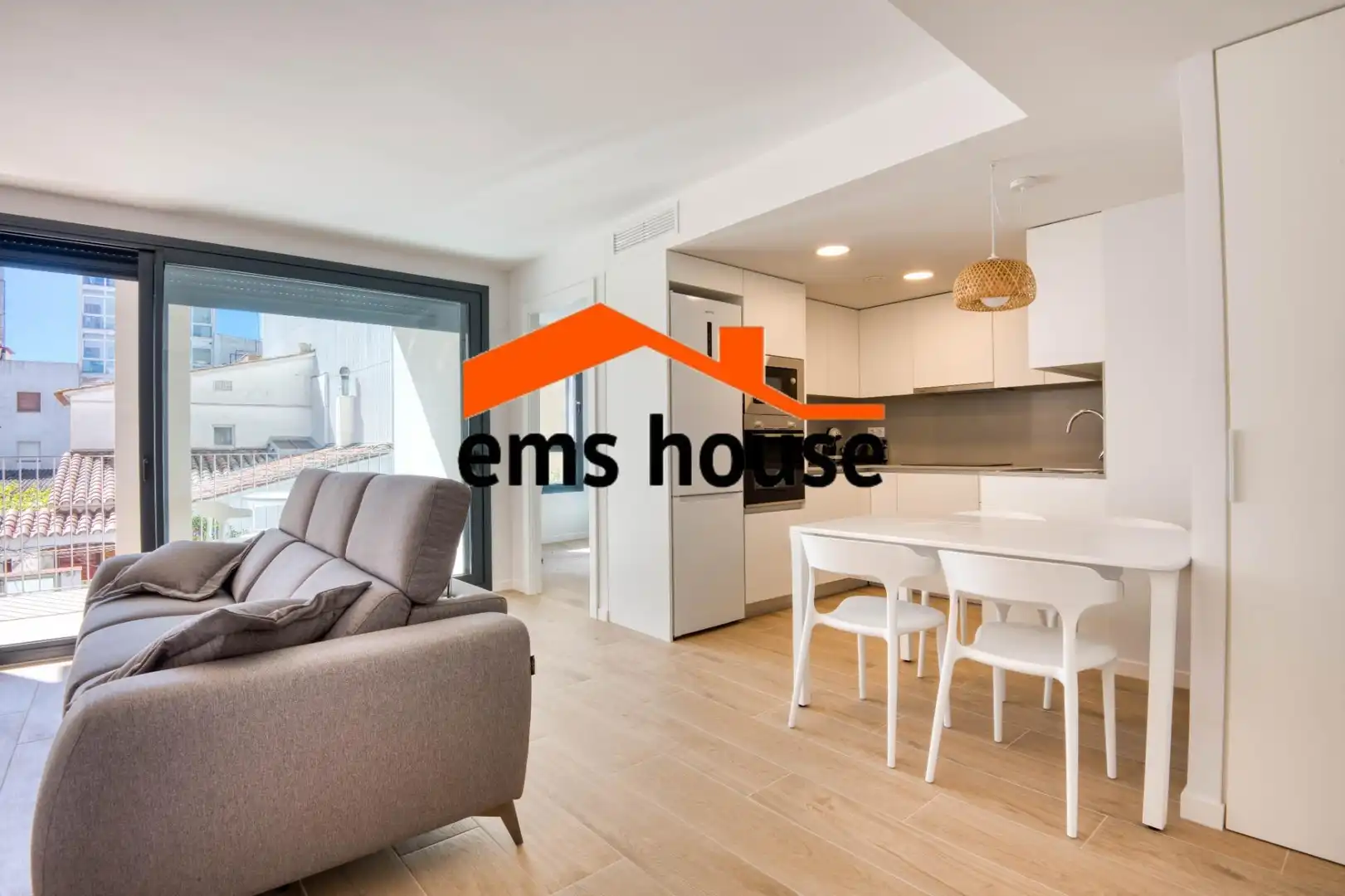 Sala d'estar de Apartament de lloguer en Calonge i Sant Antoni amb Terrassa