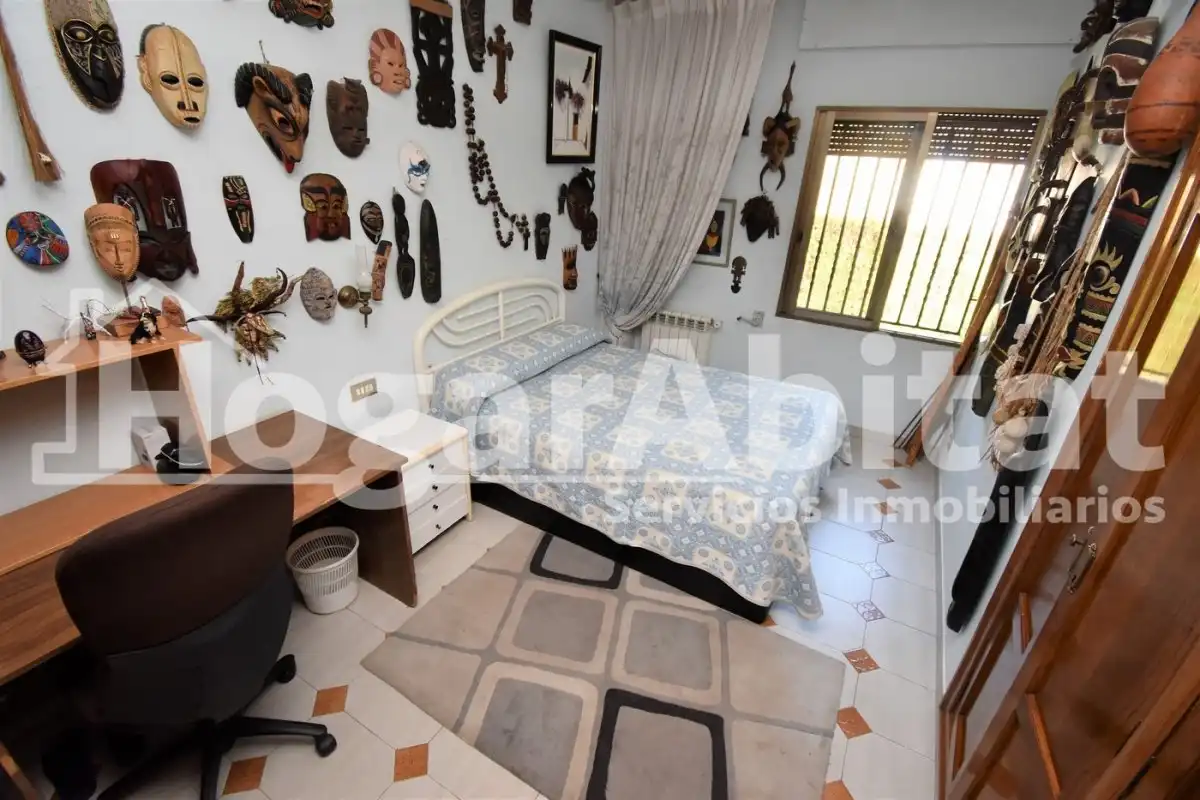 Dormitori de Casa o xalet en venda en Burriana / Borriana amb Calefacció, Jardí privat i Terrassa