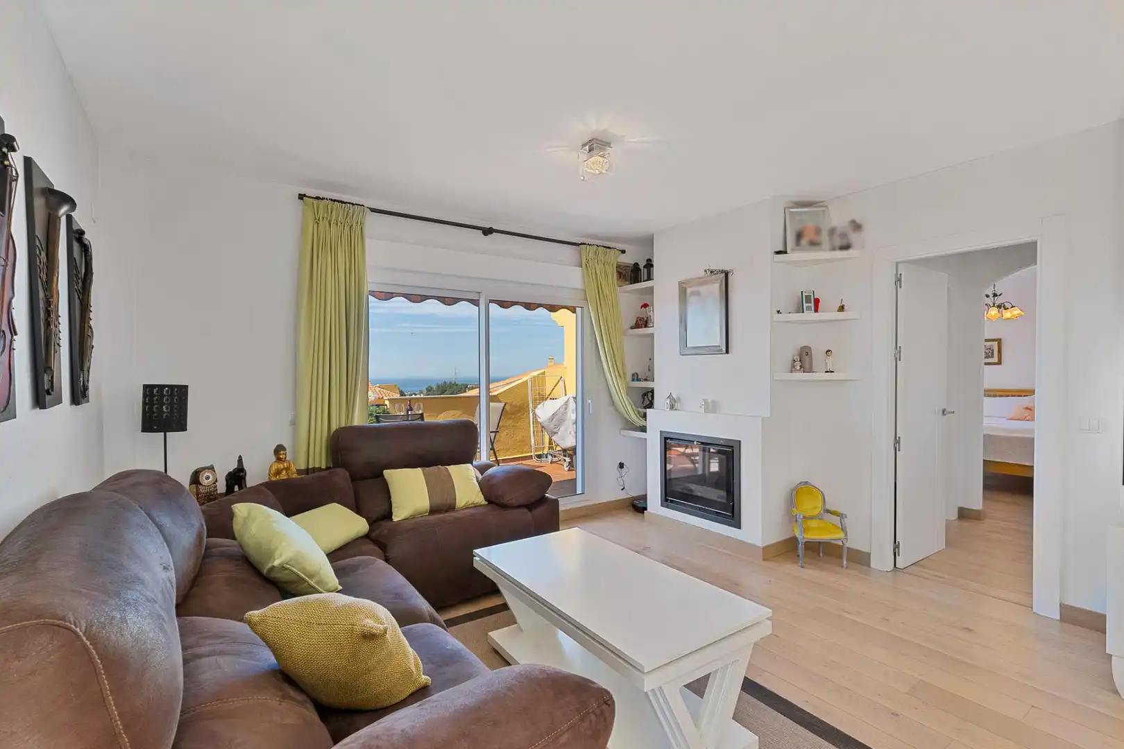 Sala d'estar de Àtic en venda en Mijas amb Aire condicionat, Calefacció i Piscina comunitària