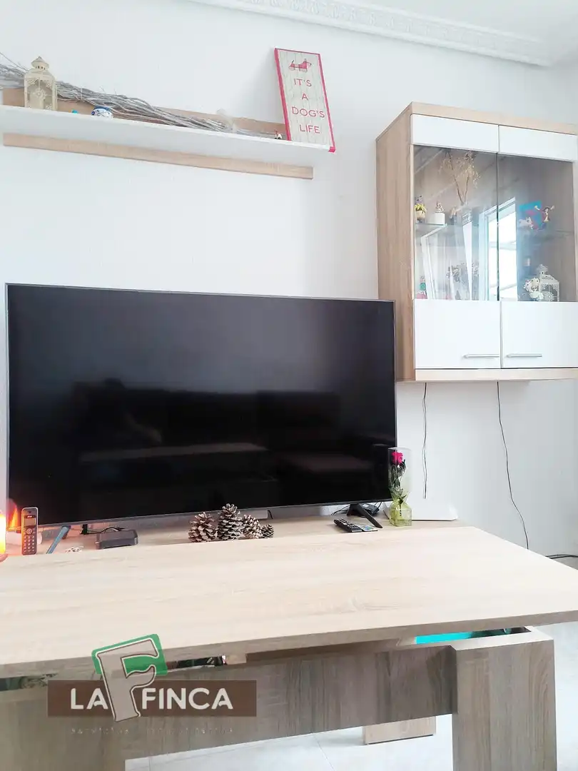 Sala d'estar de Pis en venda en Oviedo  amb Calefacció i Moblat