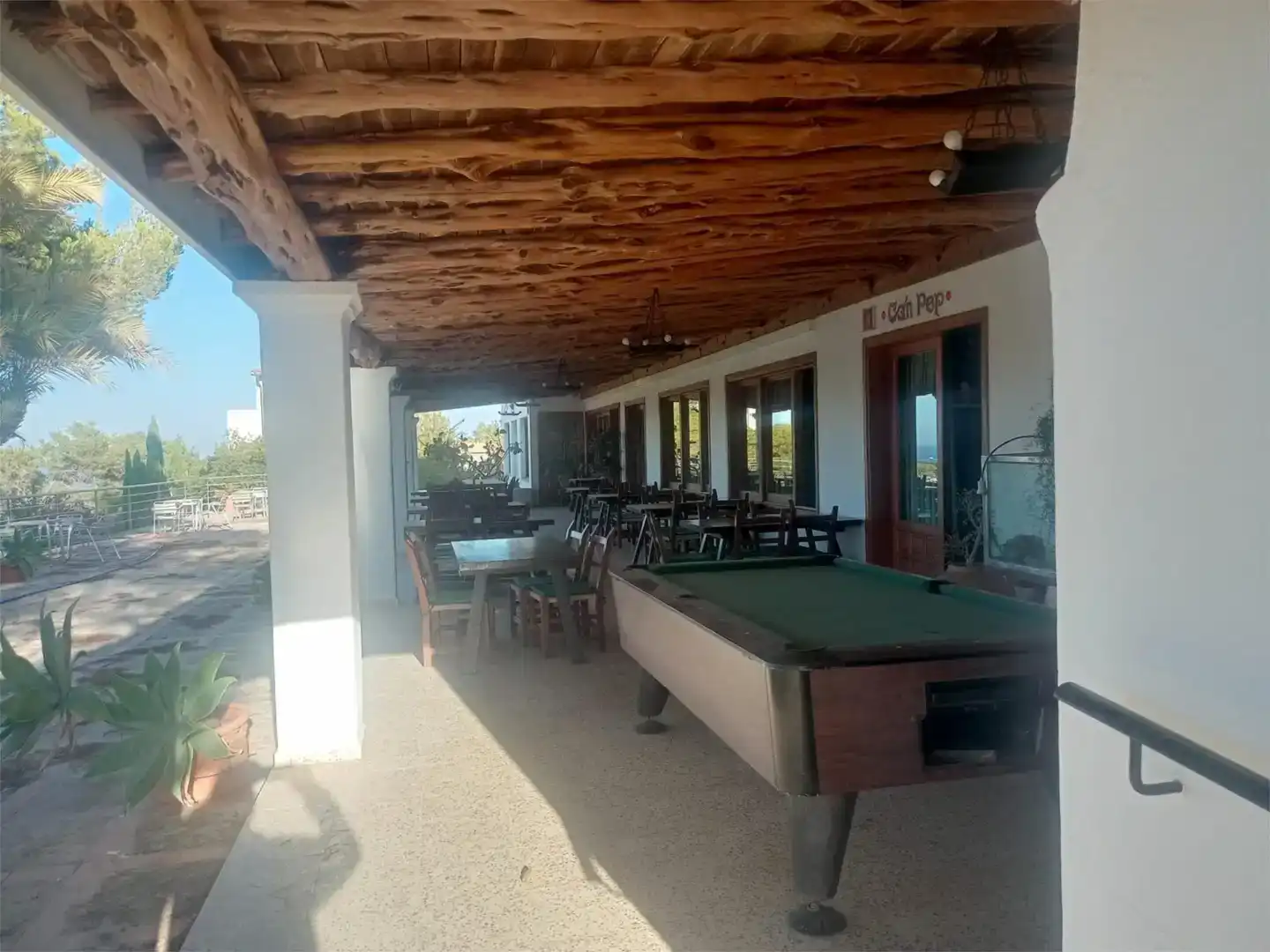 Terrasse von Geschaftsraum zur Miete in Santa Eulària des Riu mit Klimaanlage