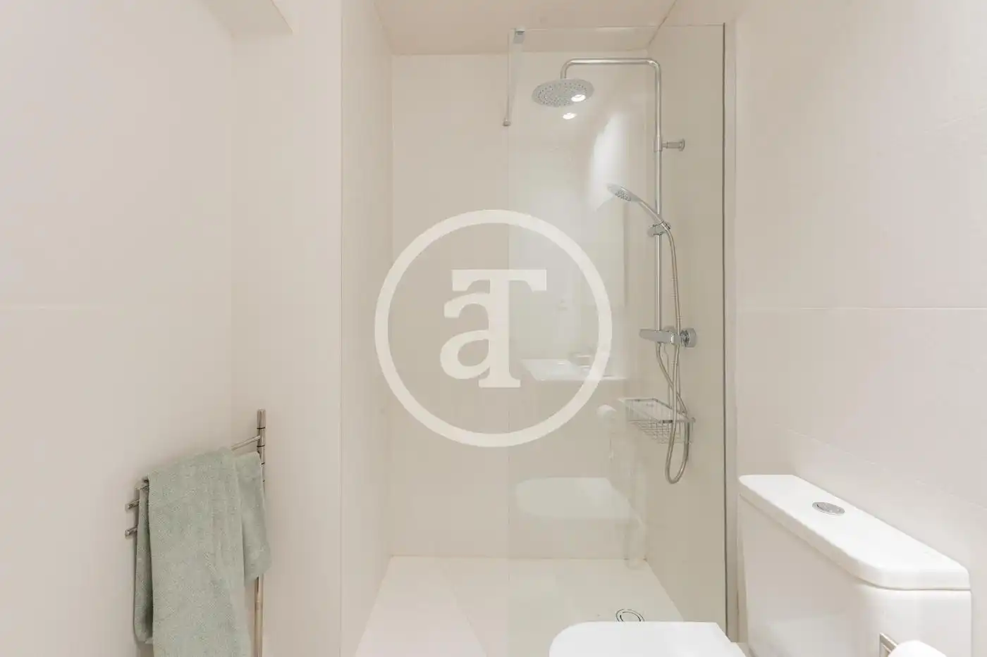 Bathroom of Flat for rent in Madrid  with Air Conditioner, Heating and Furnished