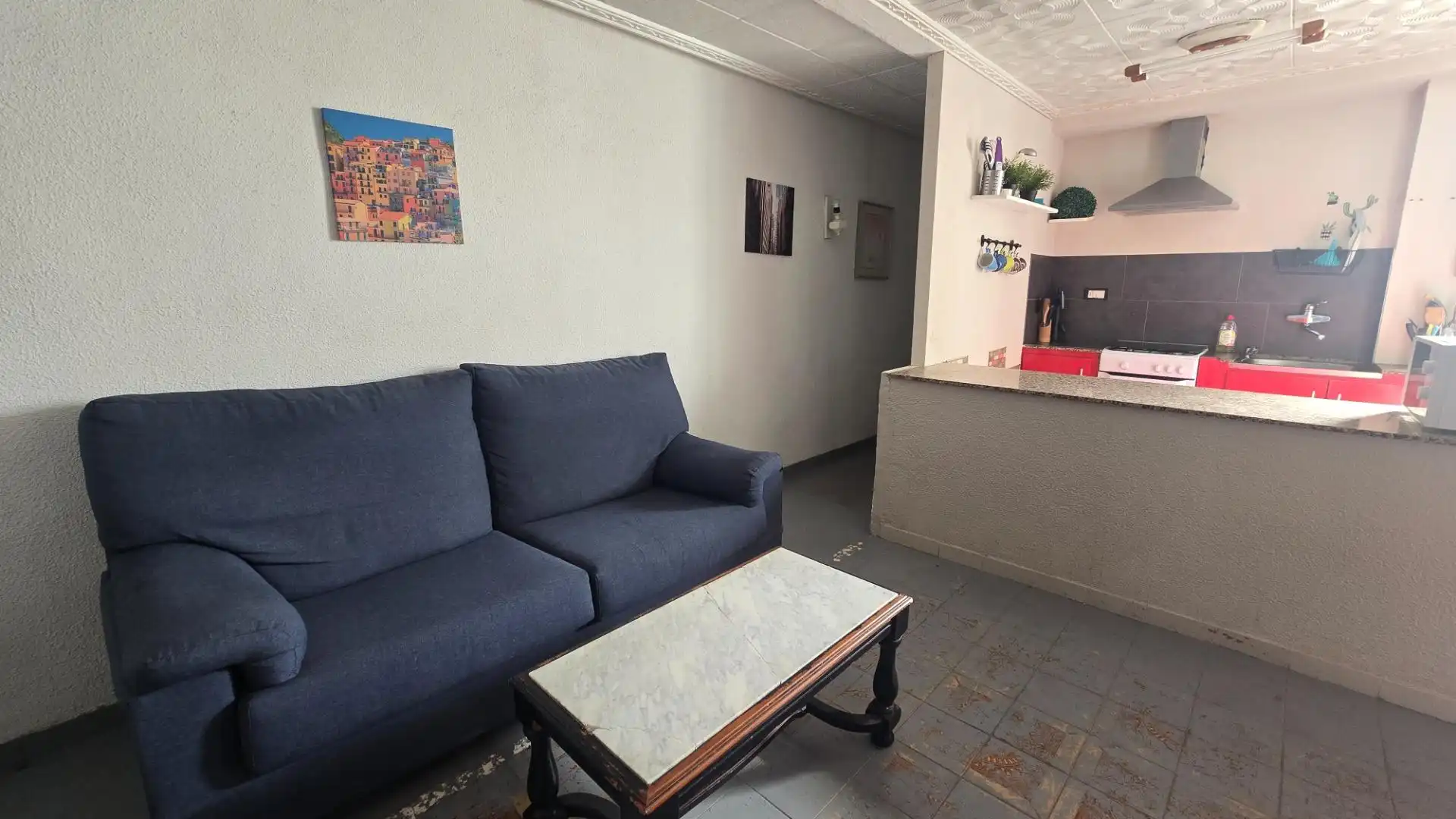 Living room of Flat for rent in Elche / Elx  with Terrace, Furnished and Balcony