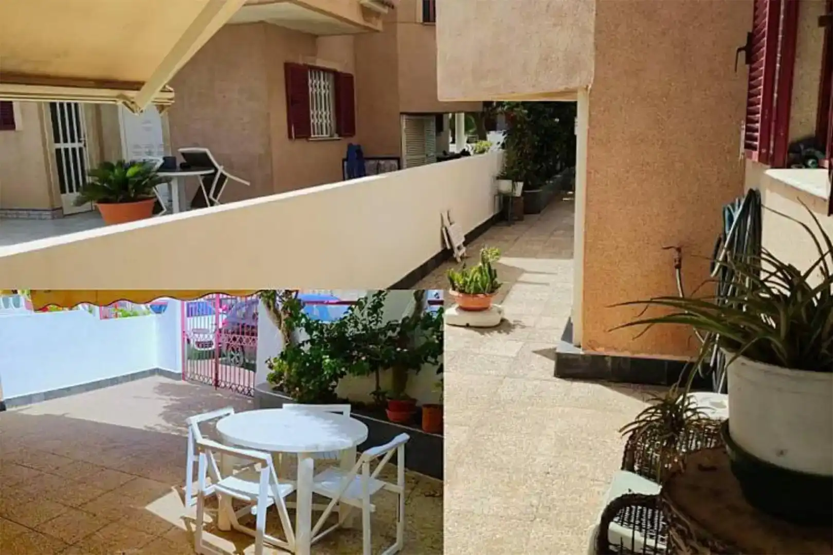 Terrasse von Maisonette zur Miete in Mazarrón mit Privatgarten, Schwimmbad und Möbliert