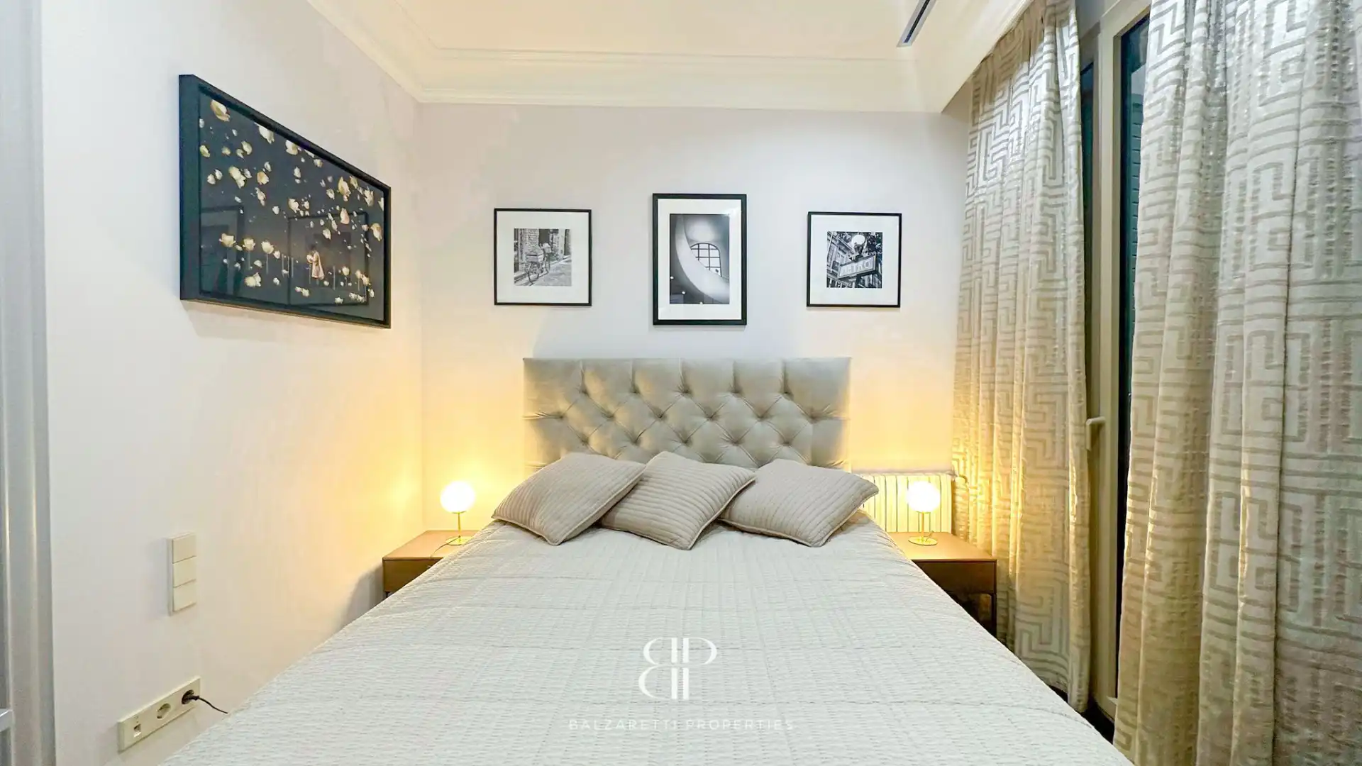 Schlafzimmer von Wohnung zur Miete in Barcelona mit Klimaanlage, Heizung und Parkett