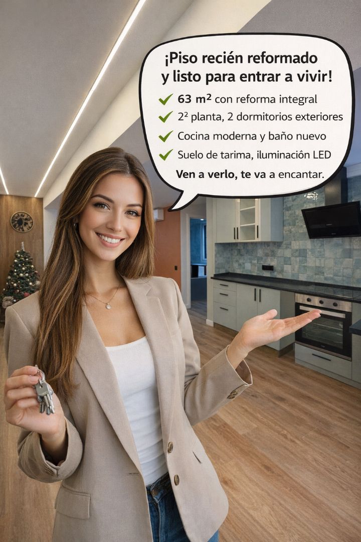 Cocina de Piso en venta en Burjassot con Aire acondicionado, Amueblado y Balcón