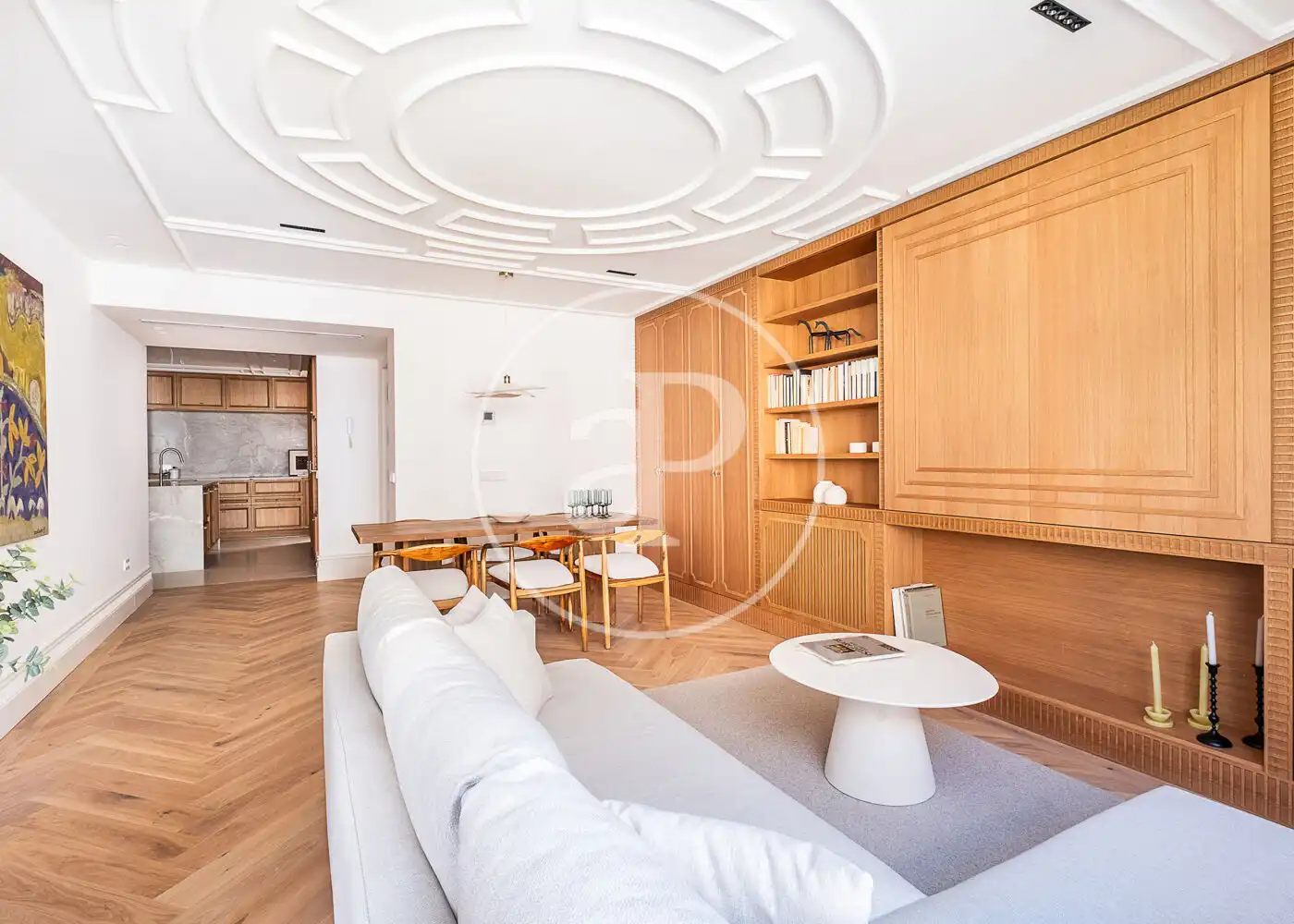 Wohnzimmer von Wohnung zum Verkauf in Madrid mit Klimaanlage, Heizung und Terrasse