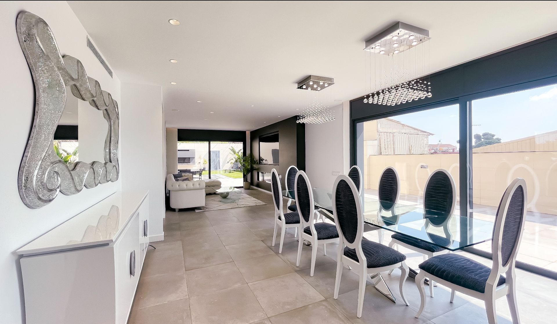 Dining room of House or chalet for sale in Santa Coloma de Gramenet  with Air Conditioner, Heating and Private garden