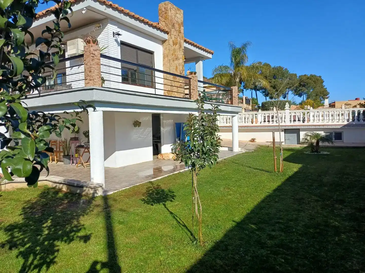 Garten von Haus oder Chalet zum Verkauf in Chiva mit Klimaanlage, Schwimmbad und Balkon