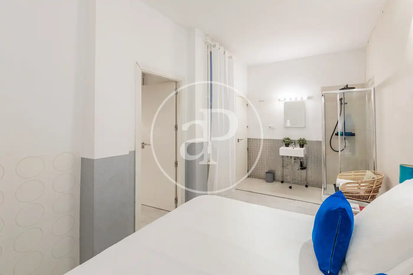 Bedroom of Flat for rent in Madrid  with Air Conditioner, Heating and Furnished
