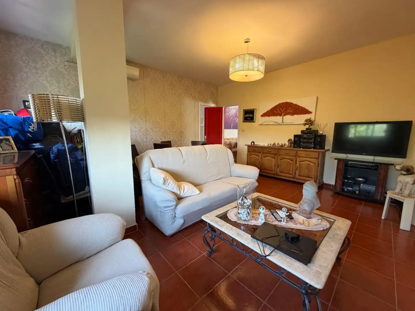 Living room of Houses for sale in Chulilla  with Air Conditioner, Heating and Terrace