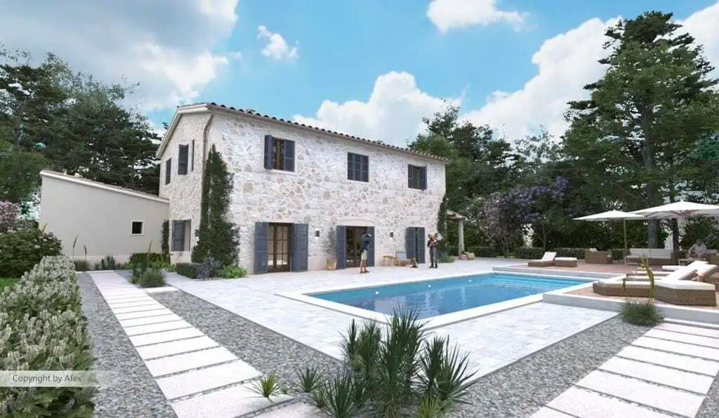 Exterior view of Country homes for sale in Felanitx  with Air Conditioner, Heating and Storage room