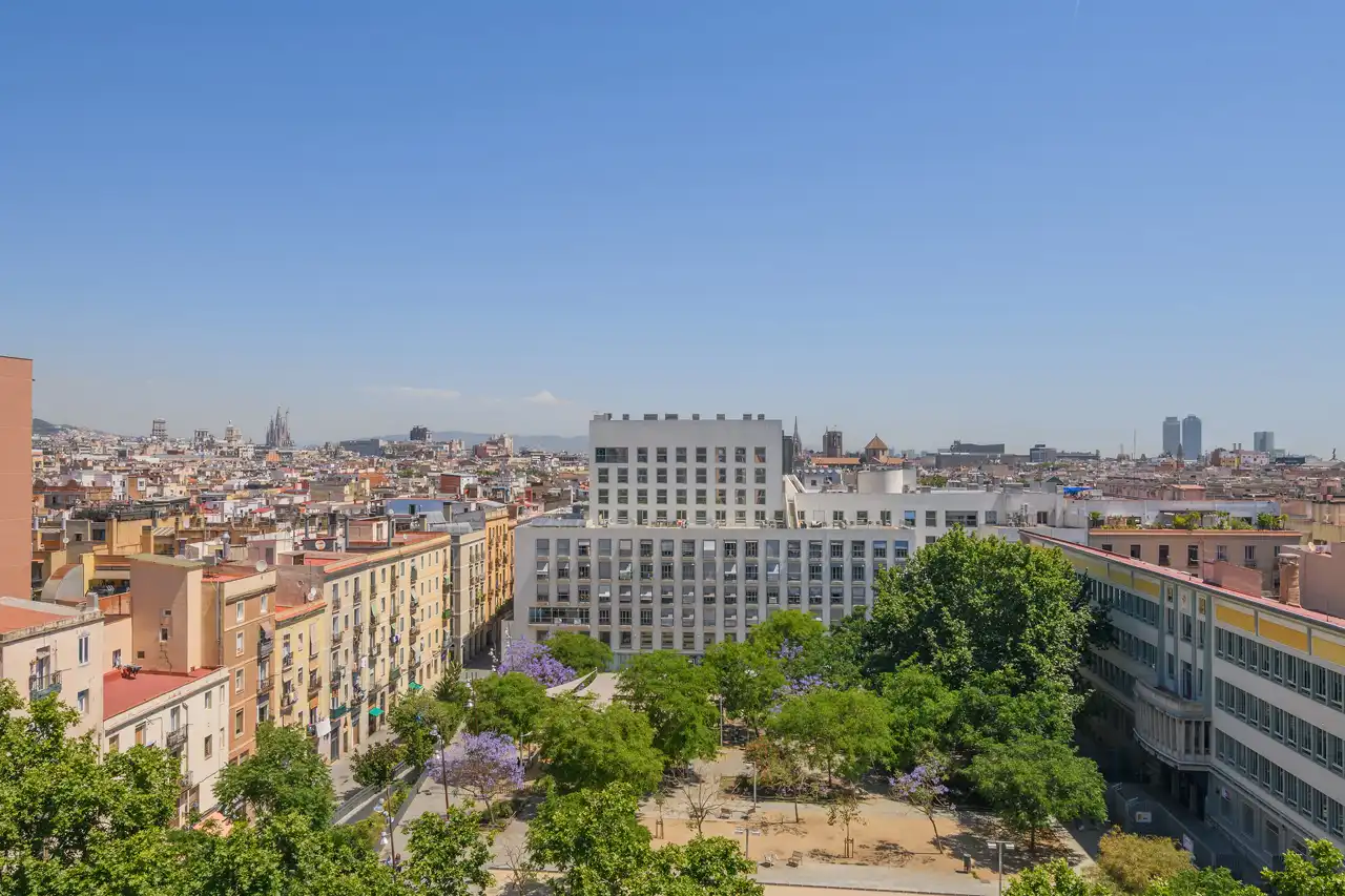 Vista exterior de Piso en venta en Barcelona con Aire acondicionado, Calefacción y Parquet