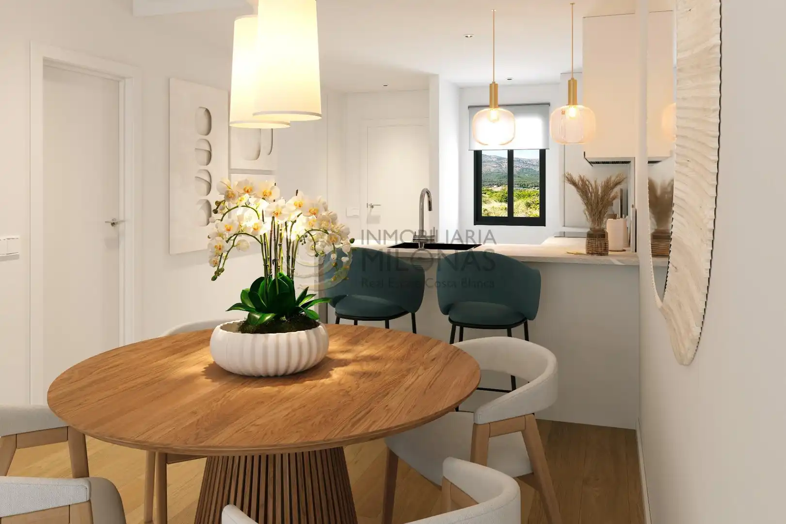 Dining room of Flat for sale in L'Alfàs del Pi  with Air Conditioner, Private garden and Terrace