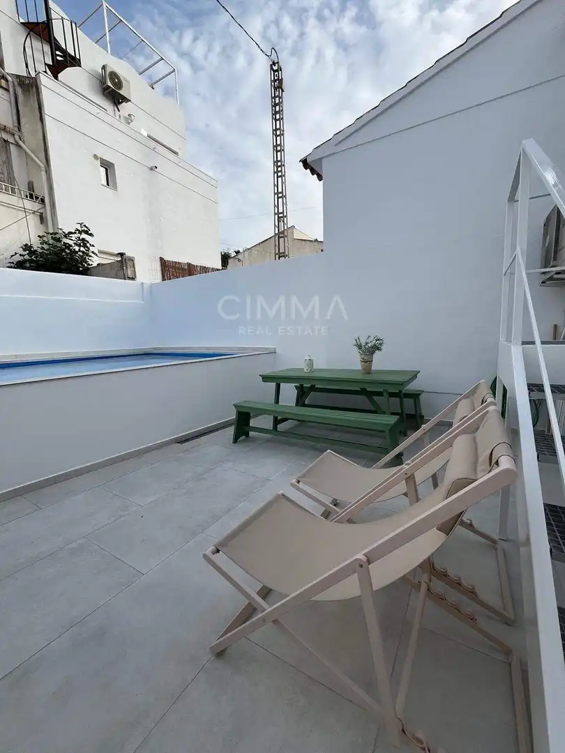 Terraza de Casa adosada de alquiler en L'Alfàs del Pi con Aire acondicionado, Terraza y Piscina