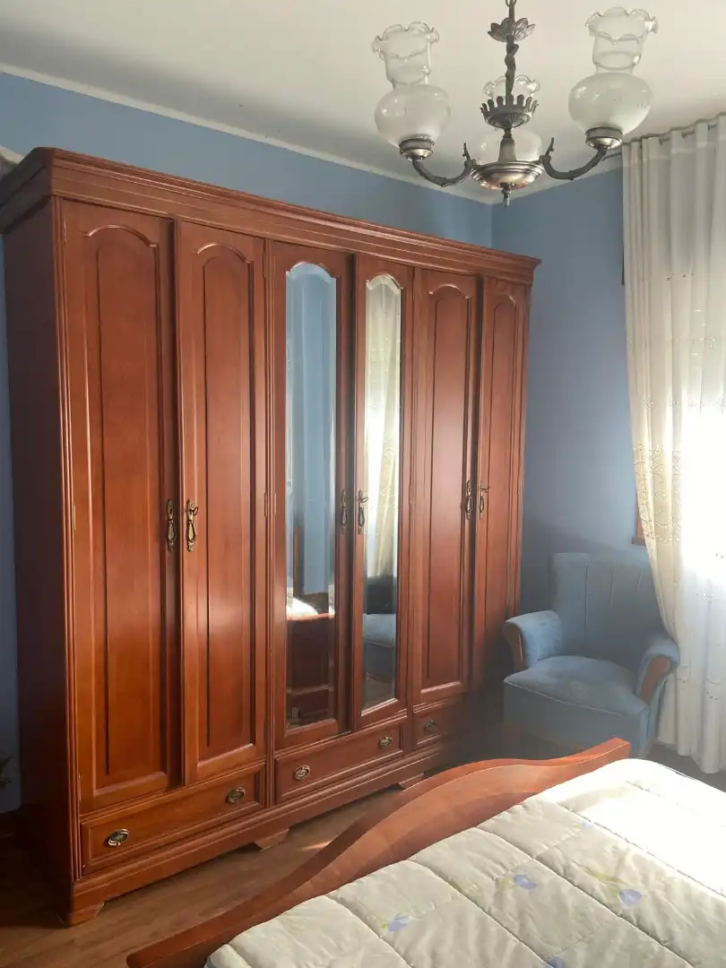 Bedroom of Flat for rent in Cangas   with Terrace, Furnished and Oven