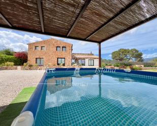 Piscina de Finca rústica de lloguer en Santa María del Camí amb Forn, Rentadora i Internet