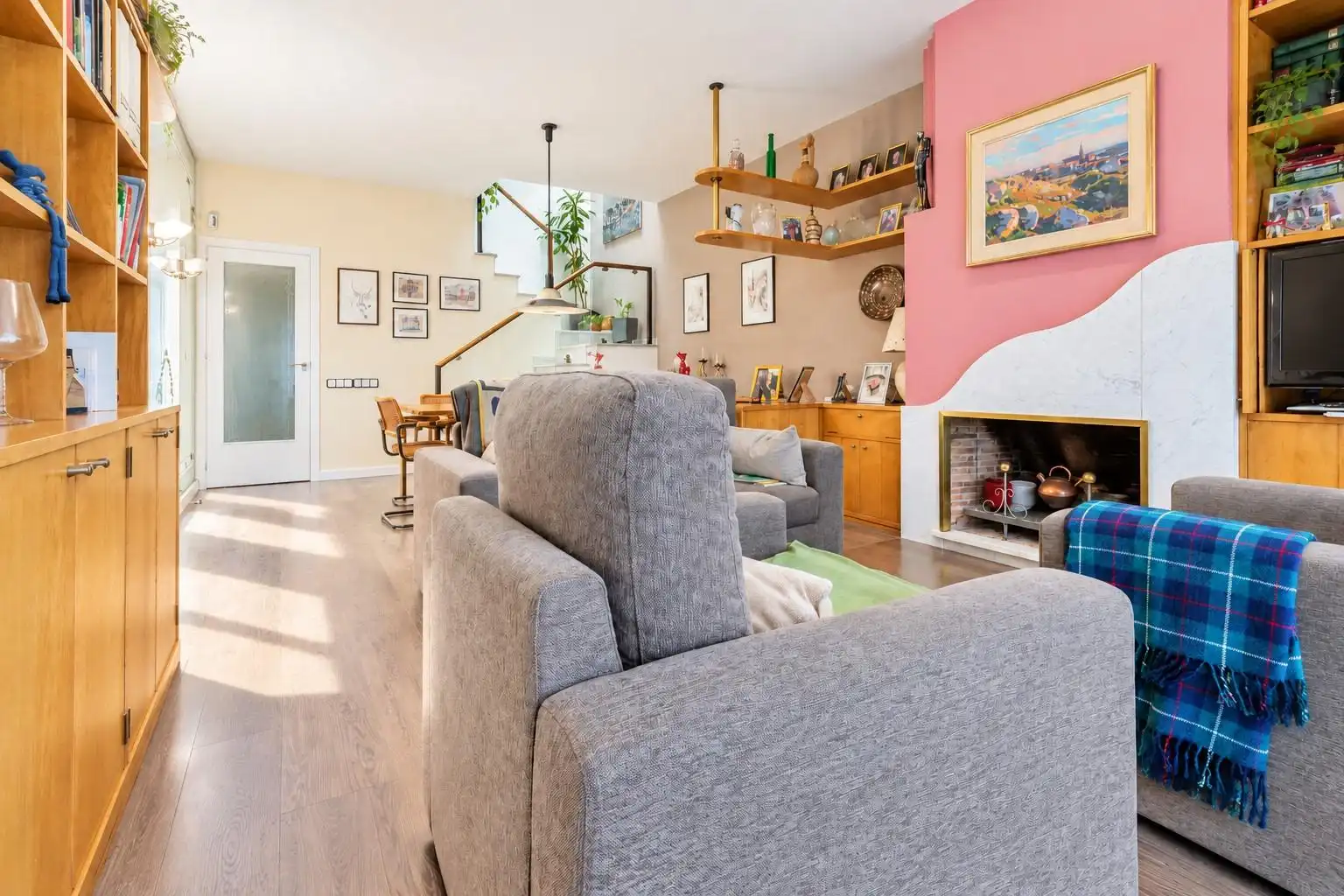 Sala d'estar de Casa o xalet en venda en Sabadell amb Aire condicionat, Calefacció i Terrassa