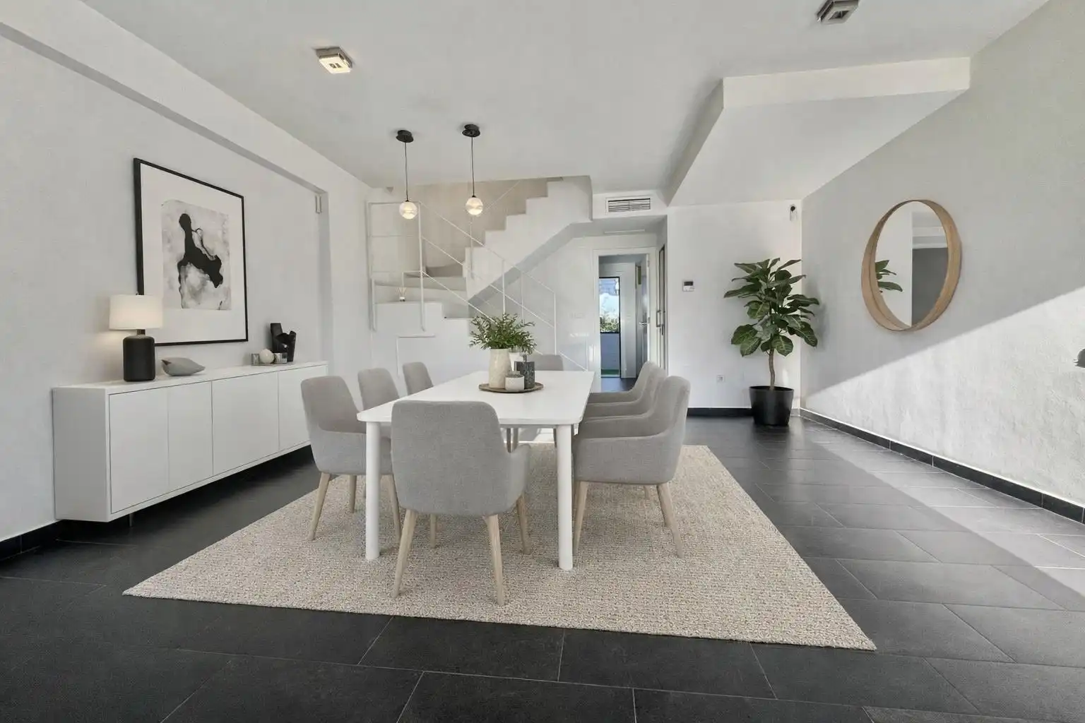 Comedor de Casa adosada en venta en Torrevieja con Jardín privado, Terraza y Balcón