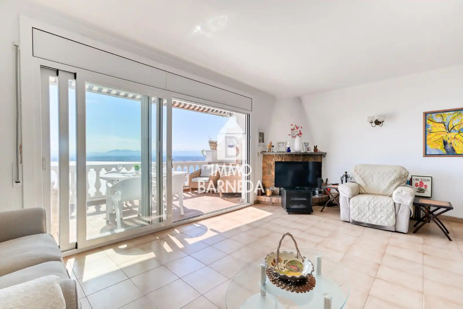Living room of Flat for sale in Roses  with Air Conditioner, Heating and Terrace