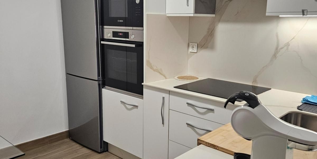 Cuina de Apartament de lloguer en Santiago de Compostela  amb Calefacció, Moblat i Forn